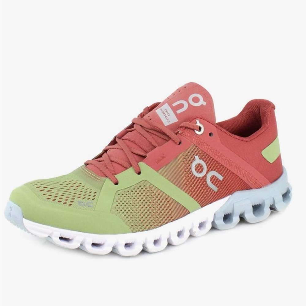 Women's On Cloud Cloudflow 2.0 Running Shoes in Guava Dust Rose Green